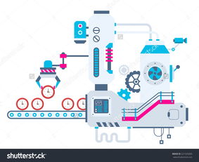 工業(yè)工廠插圖的矢量排序與視覺藝術(shù) 構(gòu)建色彩明亮的平面設(shè)計(jì)系統(tǒng)